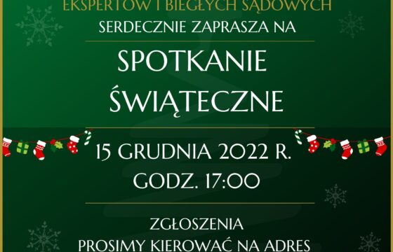 Spotkanie świąteczne Polskiego Towarzystwa Ekspertów i Biegłych Sądowych