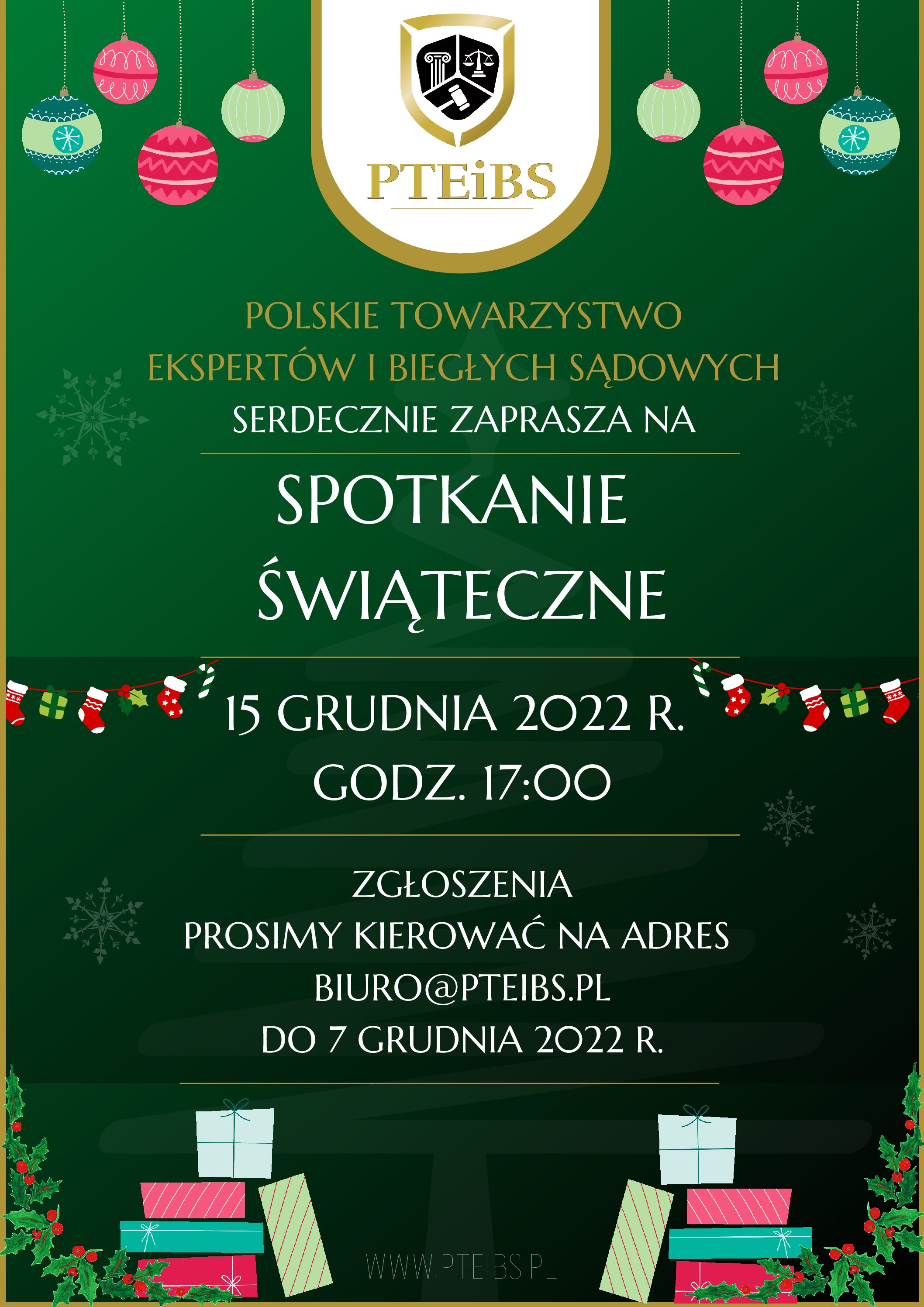 Spotkanie świąteczne Polskiego Towarzystwa Ekspertów i Biegłych Sądowych